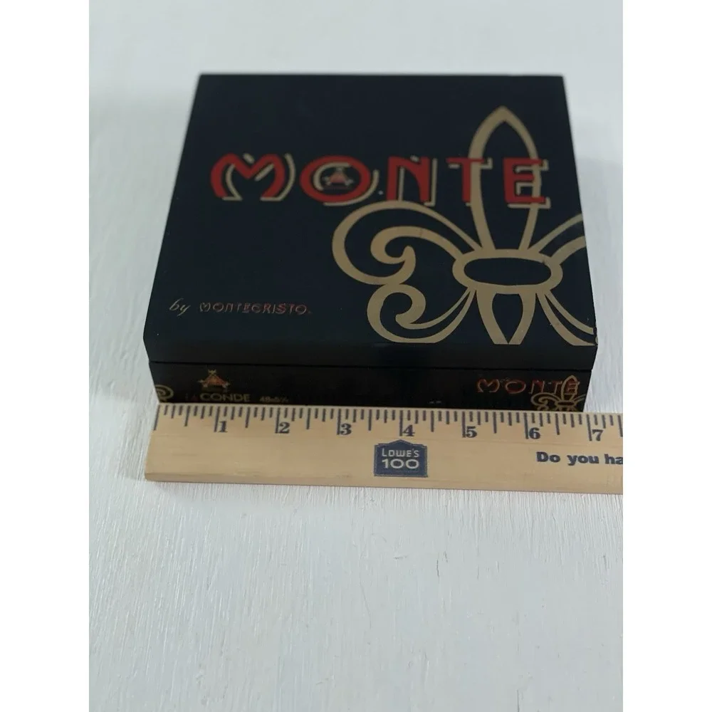 Empty Cigar Box - Cedar Wood Lined Monte By‎ Montecristo DIY collectible display